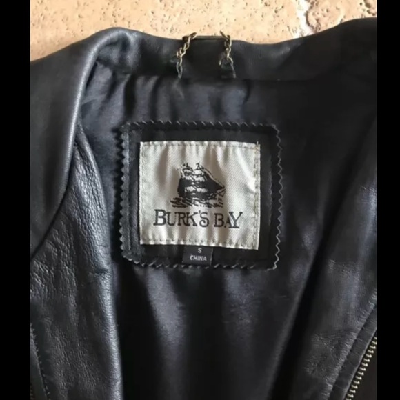 Burks Bay Ladies Leather Jacket, Black, SZ Small - Picture 3 of 5